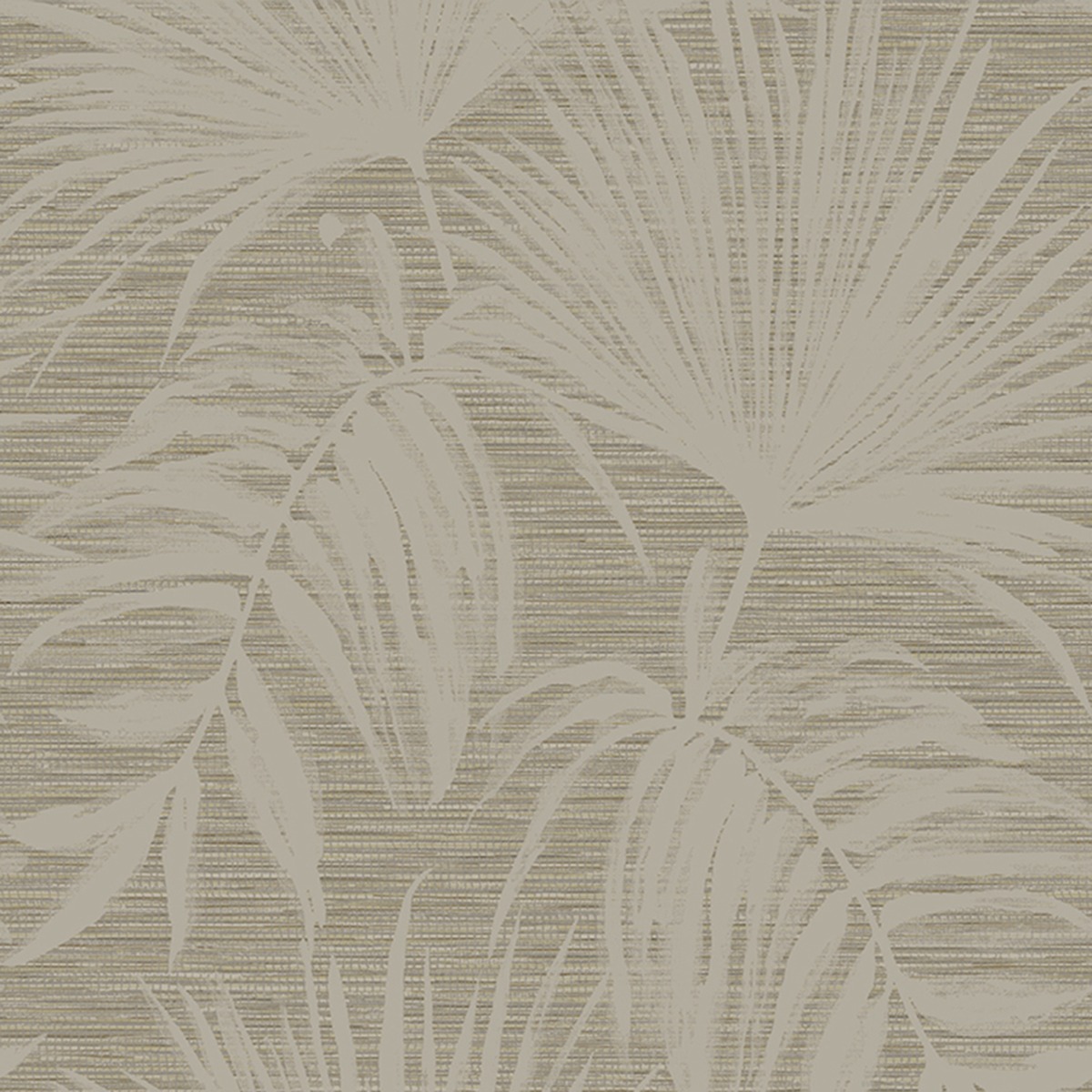 Grasscloth Leaf Wallpaper Taupe Holden 66221