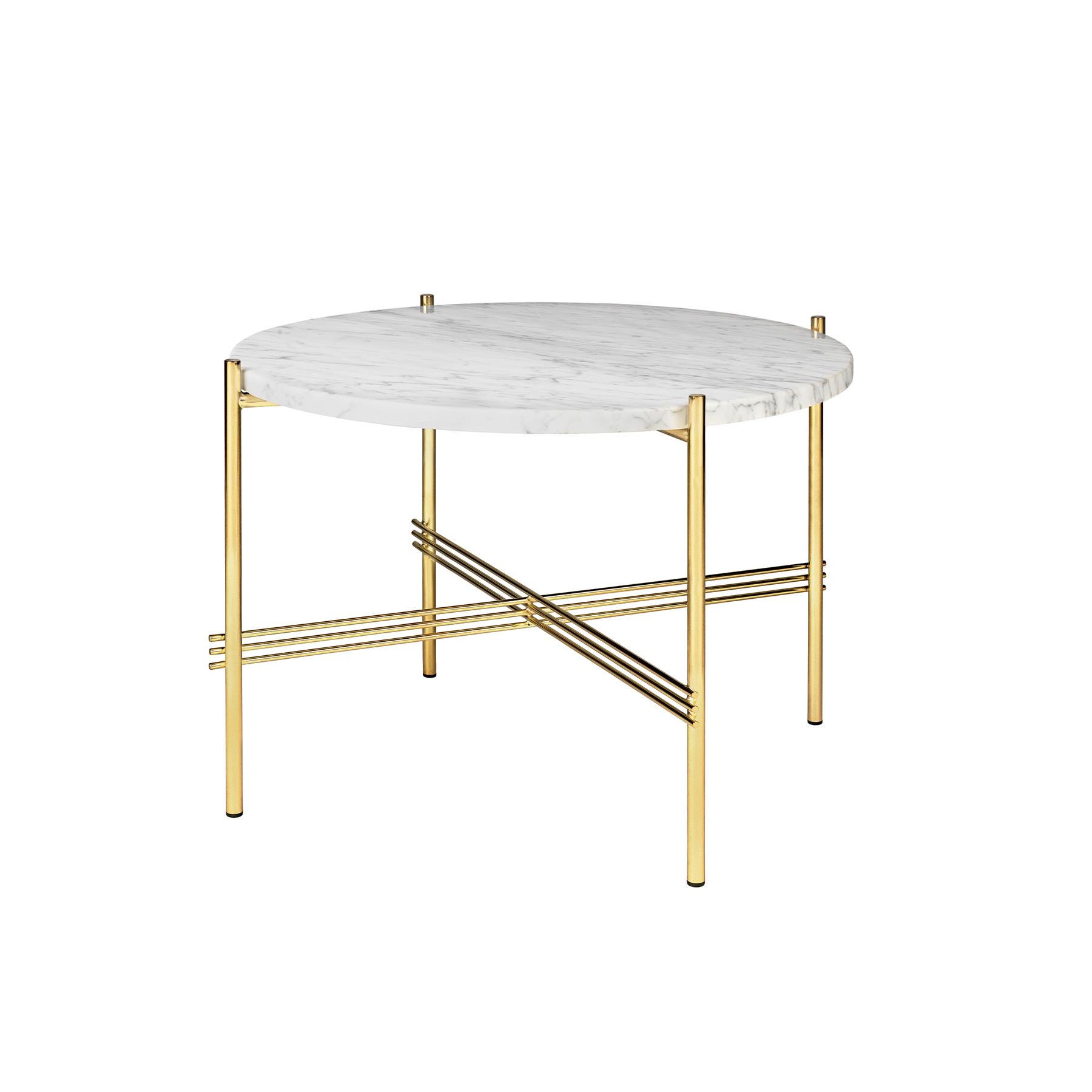 Ts Coffee Table Brass Frame 55 Marblewhite