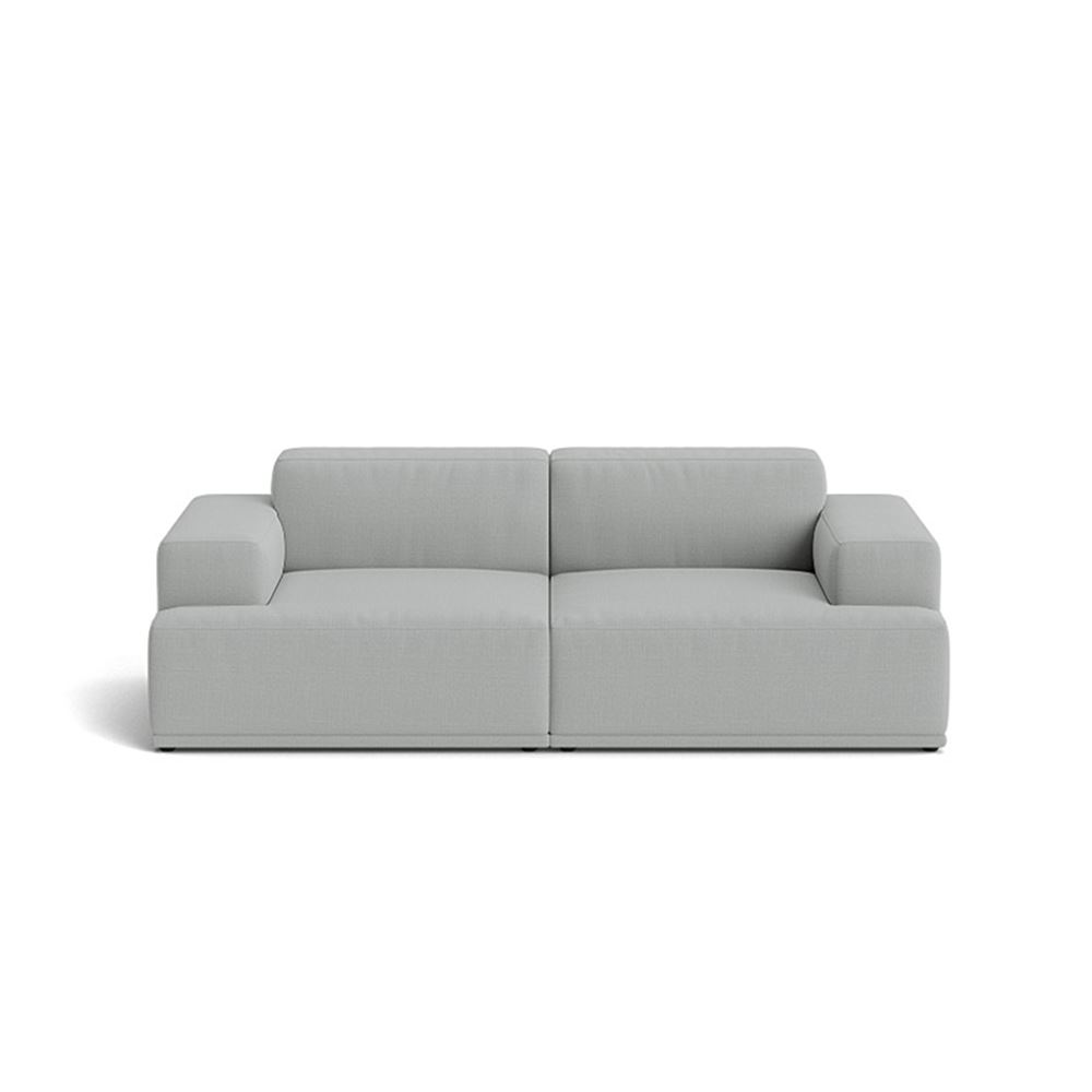 Connect Soft Modular Sofa 2seater Configuration 1 Plastic Black Canvas 124