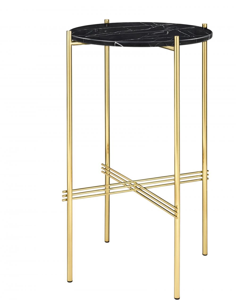 Ts Console Table Brass Frame Marbleblack