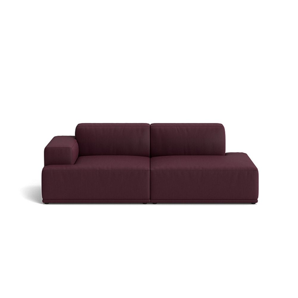 Connect Soft Modular Sofa 2seater Configuration 2 Plastic Black Balder 692