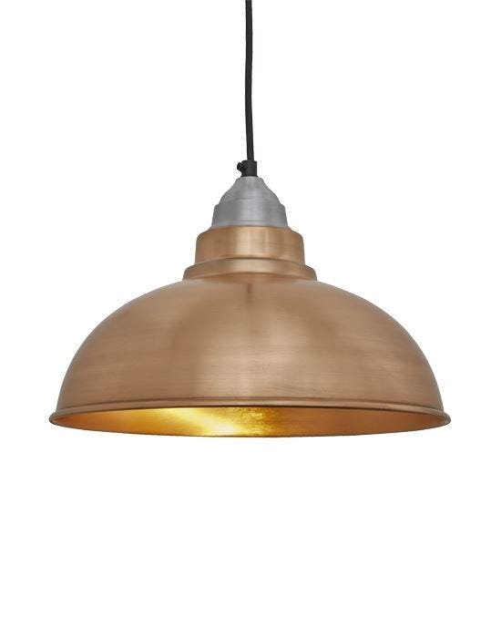 Old Factory Vintage Pendant Light Copper