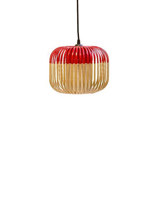 Forestier Bamboo Pendant Shade Extra Small Red Designer Pendant Lighting