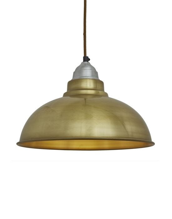 Old Factory Vintage Pendant Light Brass