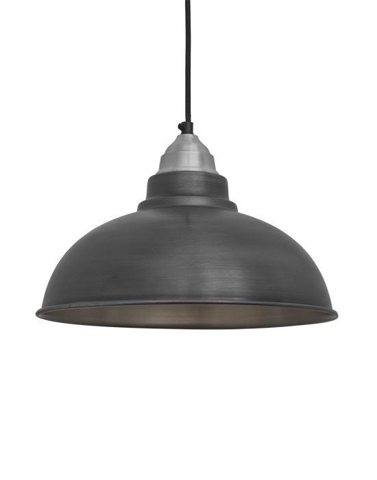 Old Factory Vintage Pendant Light Dark Grey Pewter