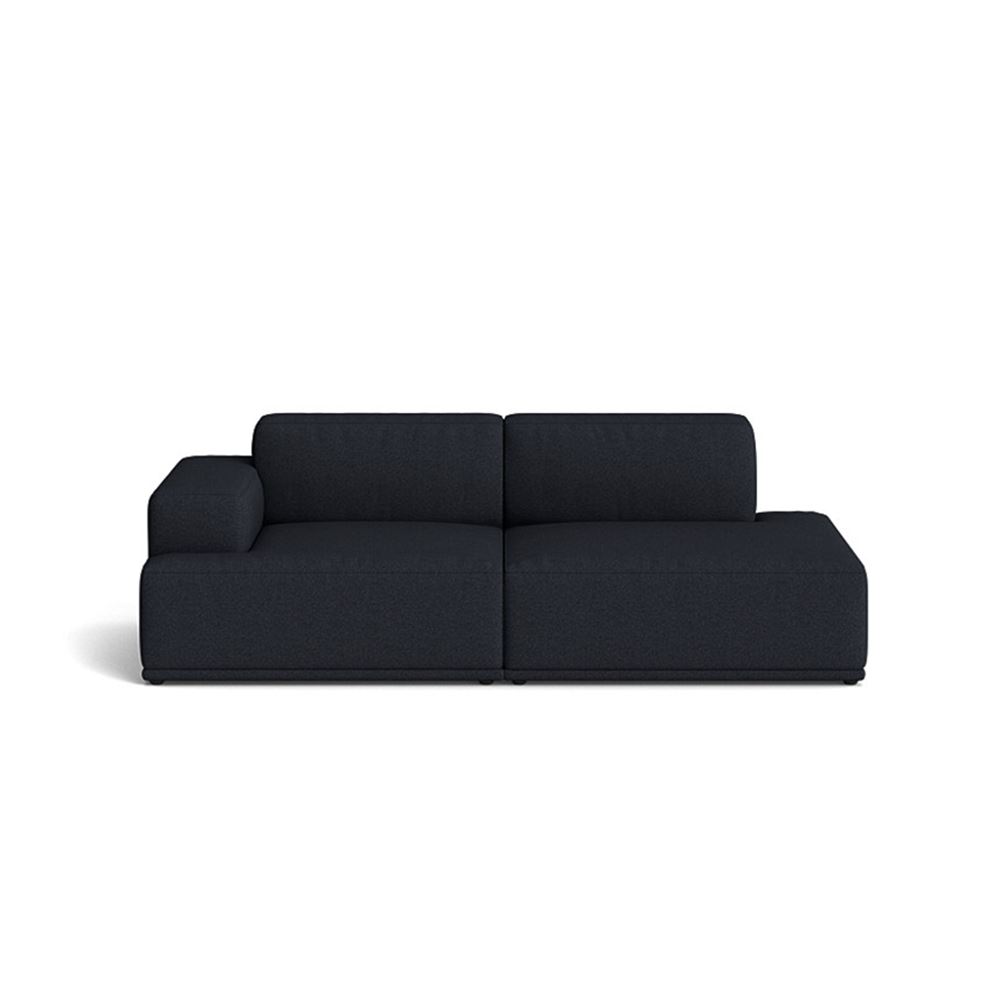 Connect Soft Modular Sofa 2seater Configuration 2 Plastic Black Hallingdal 180
