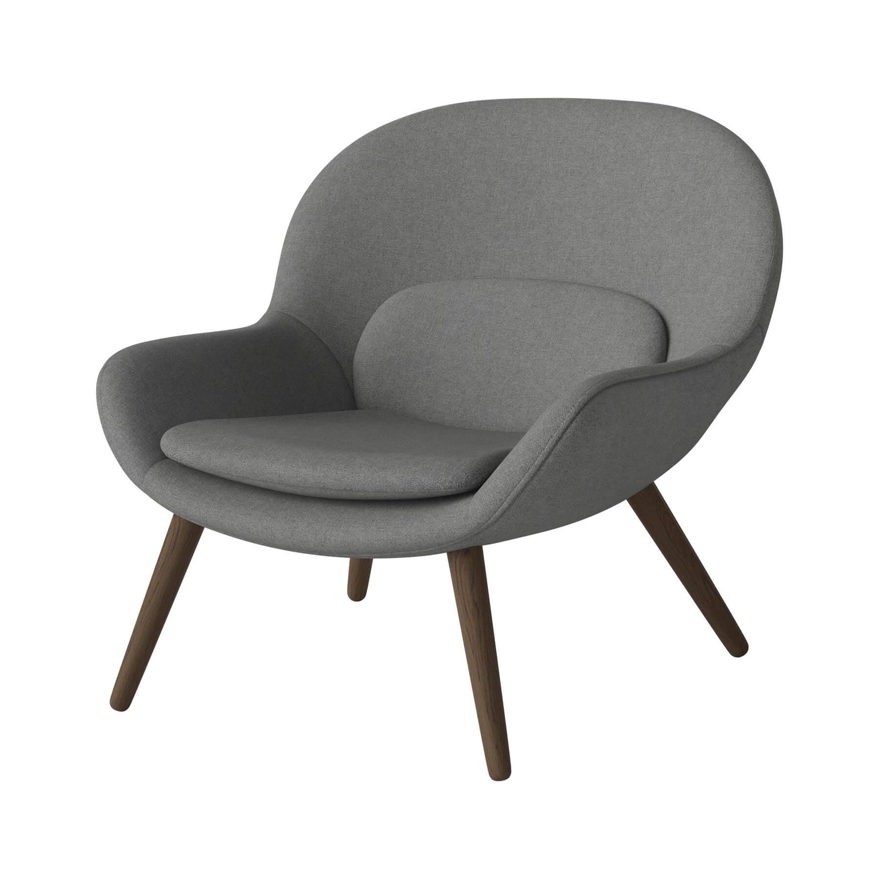 Bolia Philippa Armchair Dark Oiled Oak Step Melange Light Grey Designer Furniture From Holloways Of Ludlow