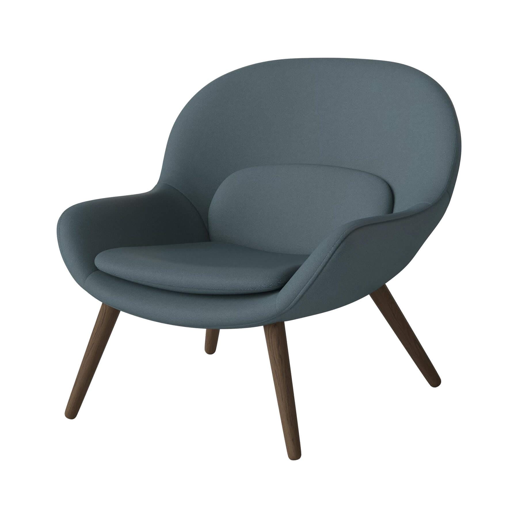 Bolia Philippa Armchair Dark Oiled Oak Gaja Dark Blue Green Designer Furniture From Holloways Of Ludlow