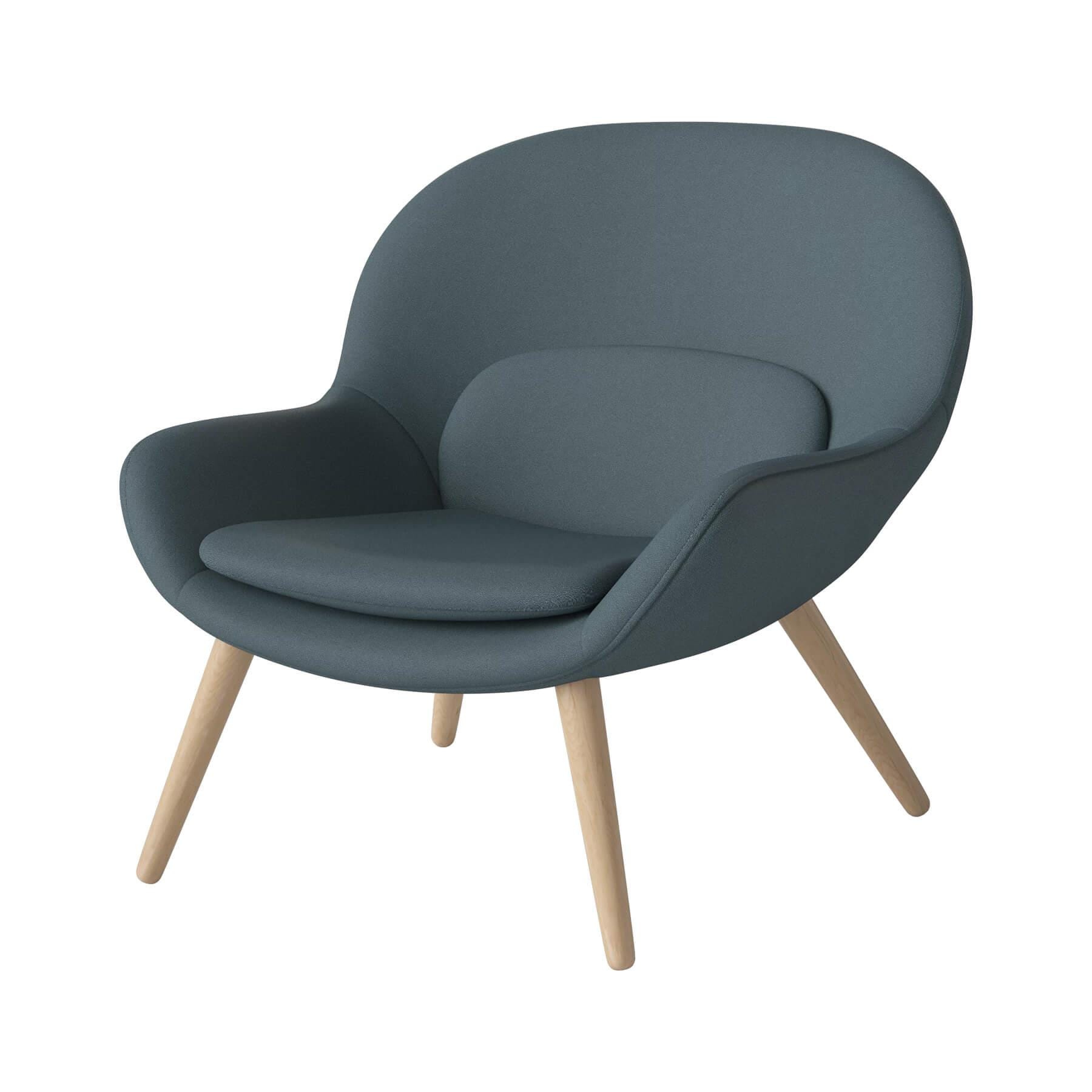 Bolia Philippa Armchair White Oiled Oak Gaja Dark Blue Green Designer Furniture From Holloways Of Ludlow