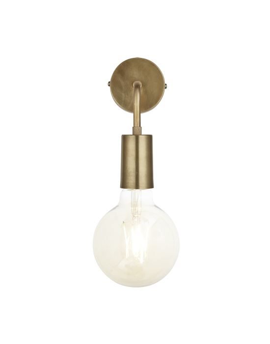 Vintage Sleek Edison Wall Light Brass