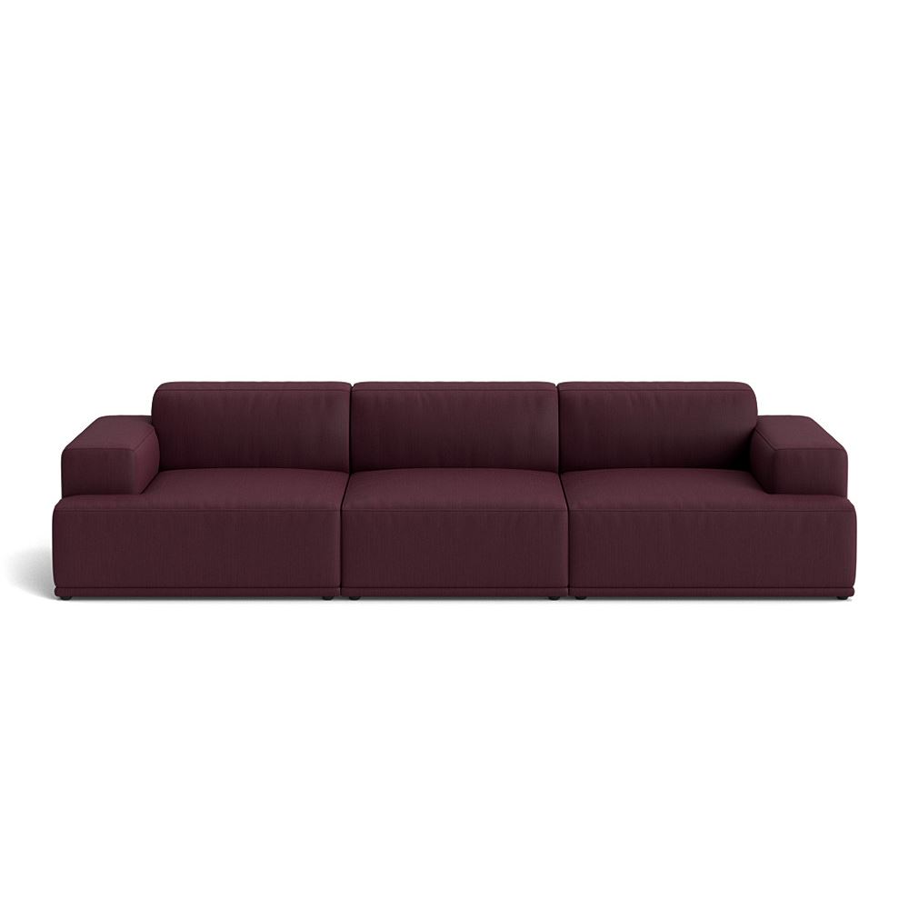 Connect Soft Modular Sofa 3seater Configuration 1 Plastic Black Balder 692