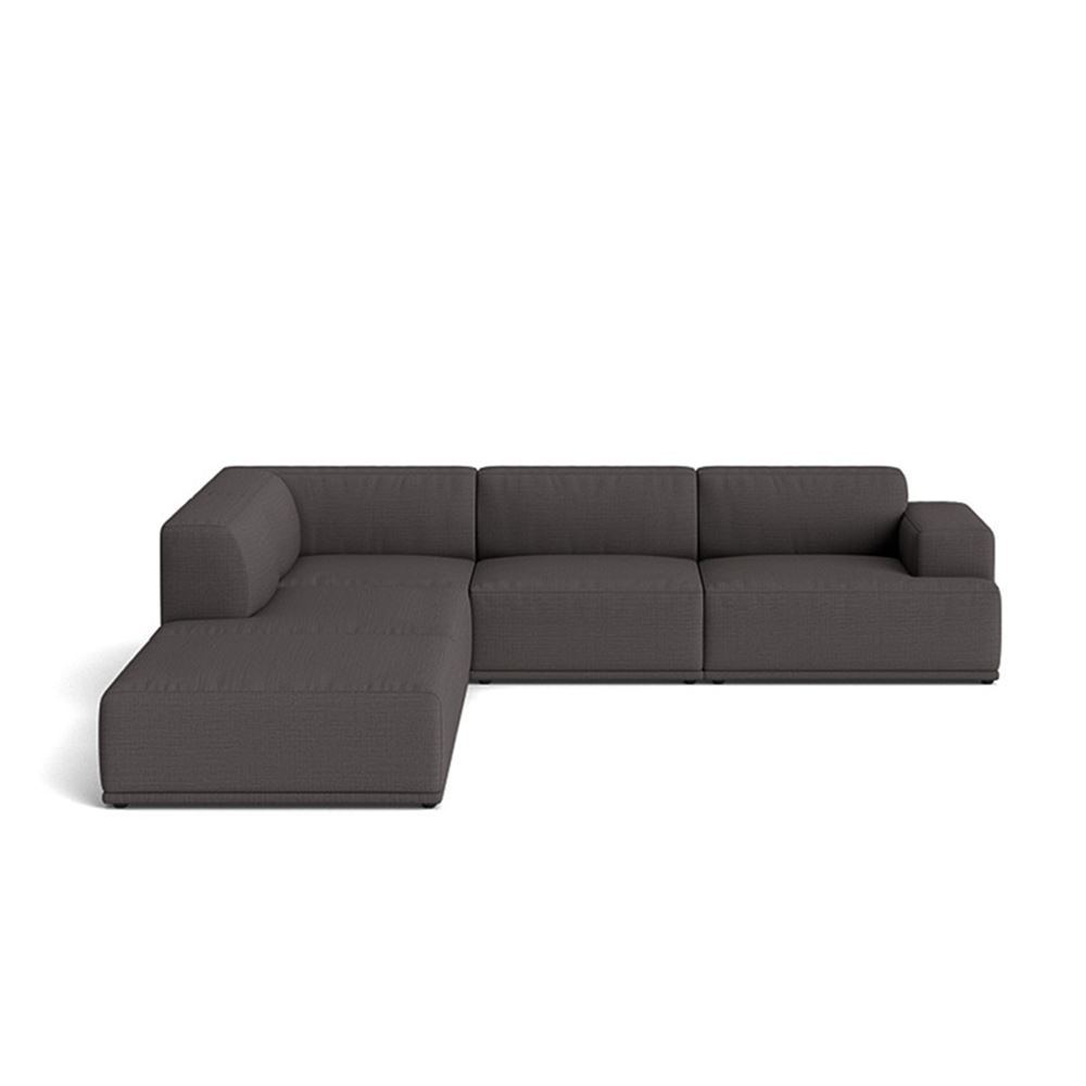 Connect Soft Modular Sofa Corner Configuration 1 Plastic Black Canvas 154