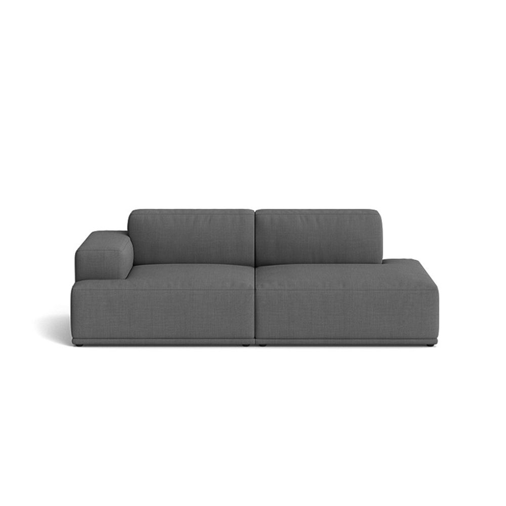 Connect Soft Modular Sofa 2seater Configuration 2 Plastic Black Remix 163