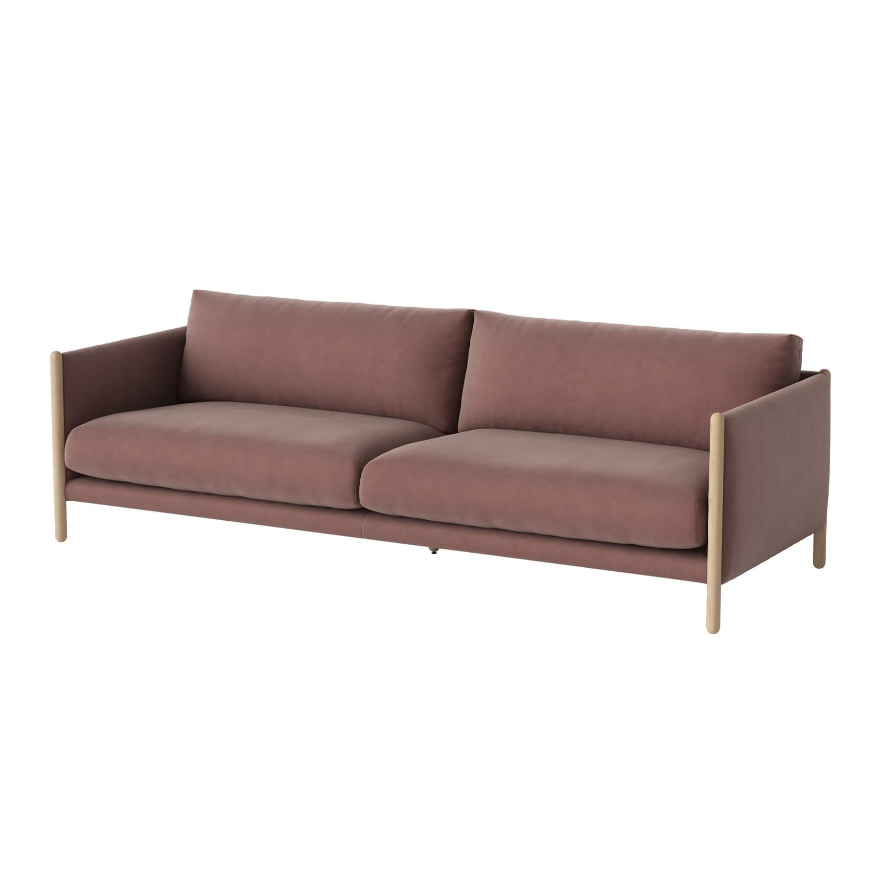 Bolia Hayden Sofa 3 Seater Sofa Oiled Oak Ritz Light Rosa Pink Designer Furniture From Holloways Of Ludlow