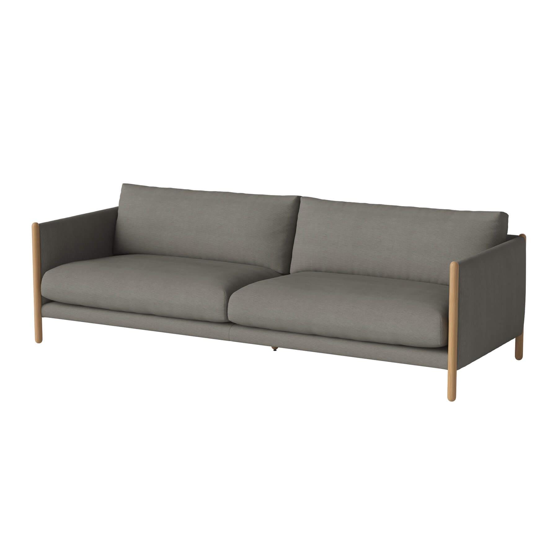 Bolia Hayden Sofa 3 Seater Sofa Oiled Oak Linea Grey Brown Designer Furniture From Holloways Of Ludlow