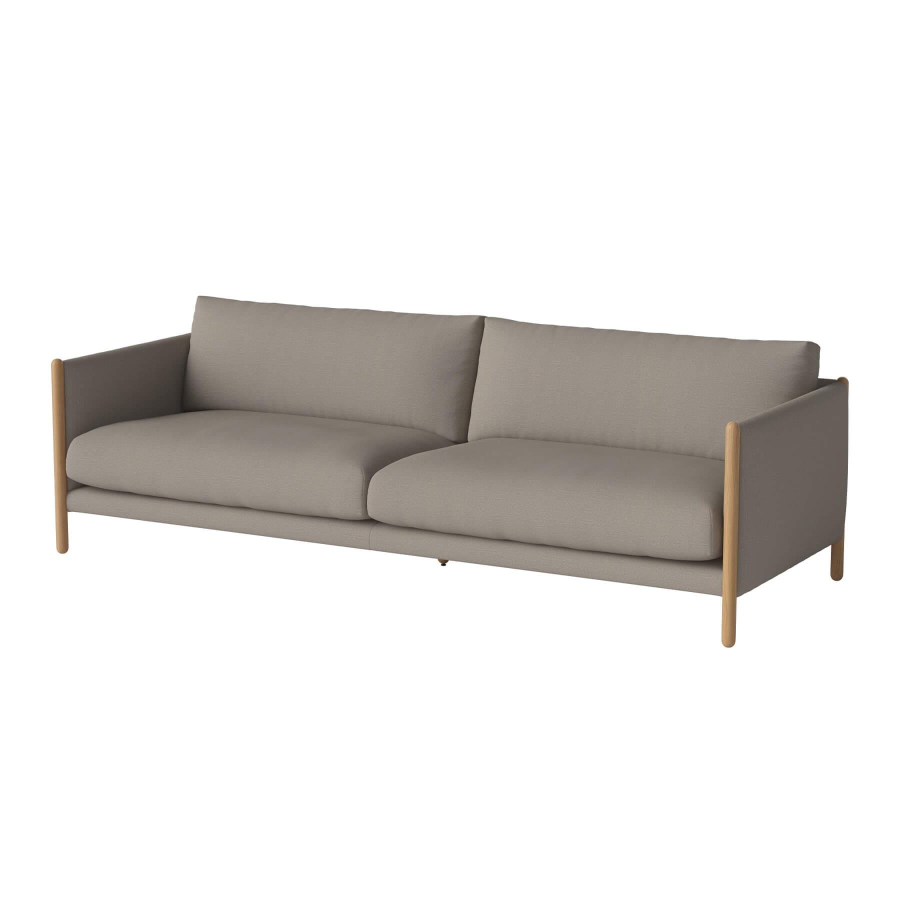 Bolia Hayden Sofa 3 Seater Sofa Oiled Oak Baize Dark Beige Brown Designer Furniture From Holloways Of Ludlow