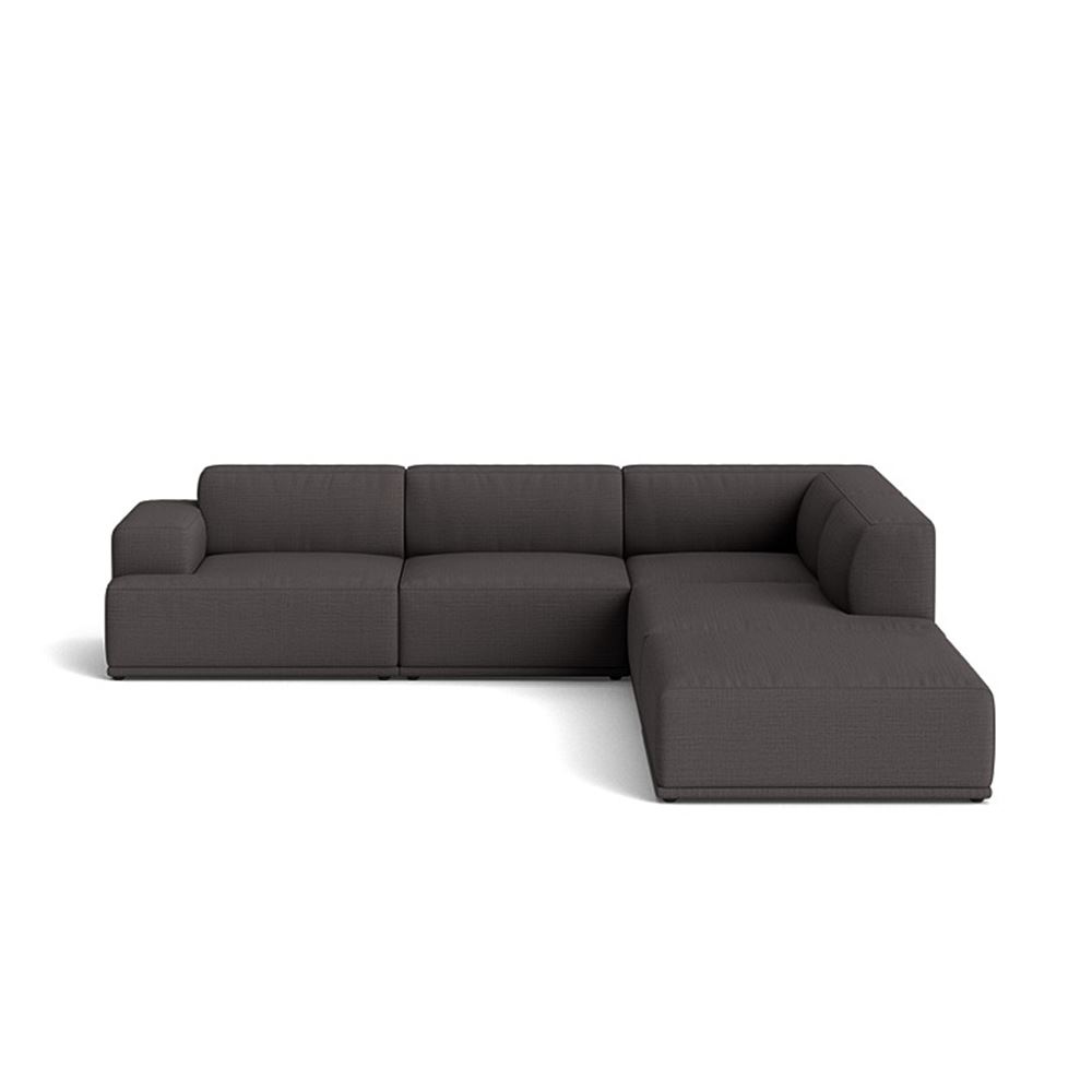 Connect Soft Modular Sofa Corner Configuration 2 Plastic Black Canvas 154