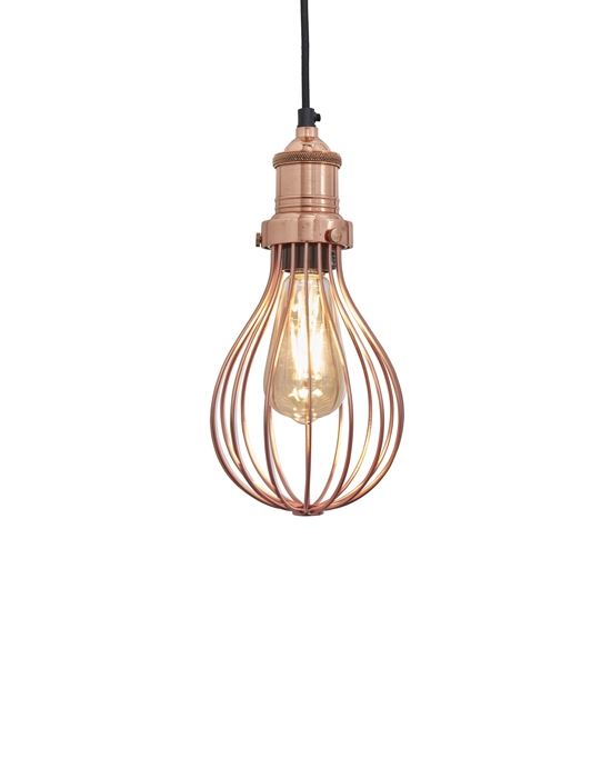 Cage Pendant Lights Balloon Copper Cage Copper Holder