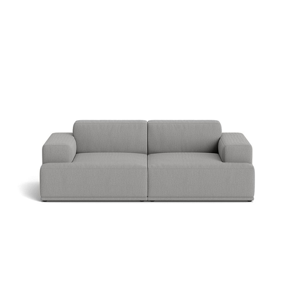 Connect Soft Modular Sofa 2seater Configuration 1 Plastic Black Rewool 108