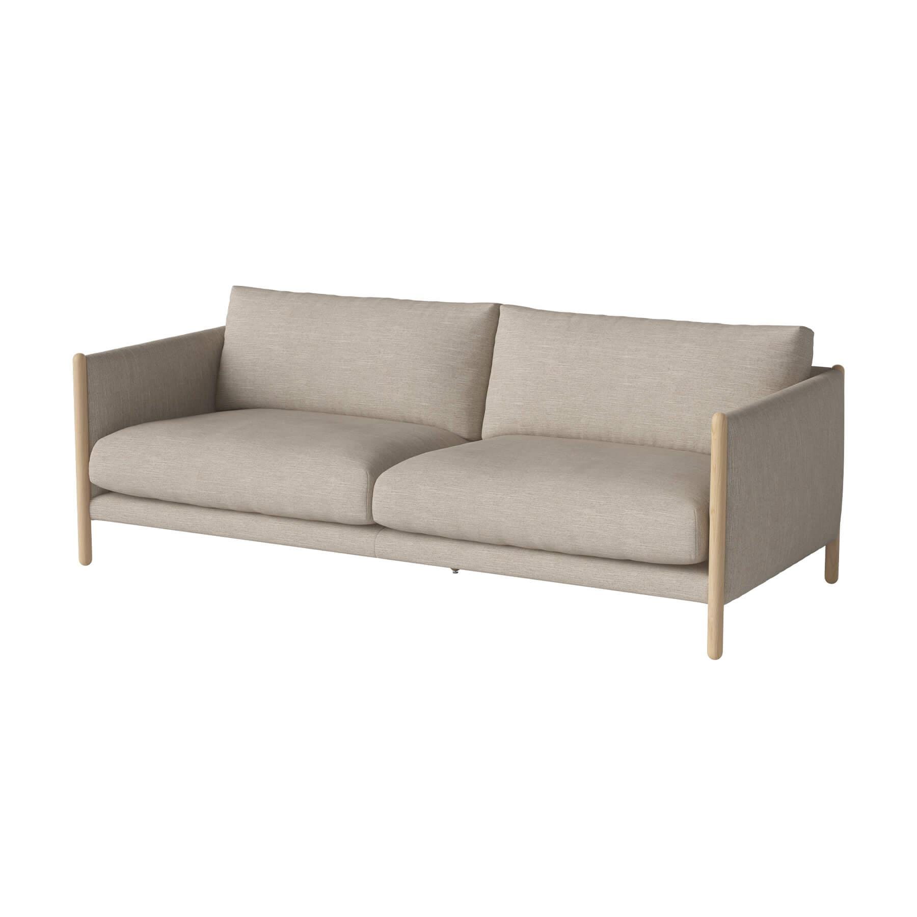 Bolia Hayden Sofa 25 Seater Sofa White Oiled Oak Baize Sand Brown Designer Furniture From Holloways Of Ludlow