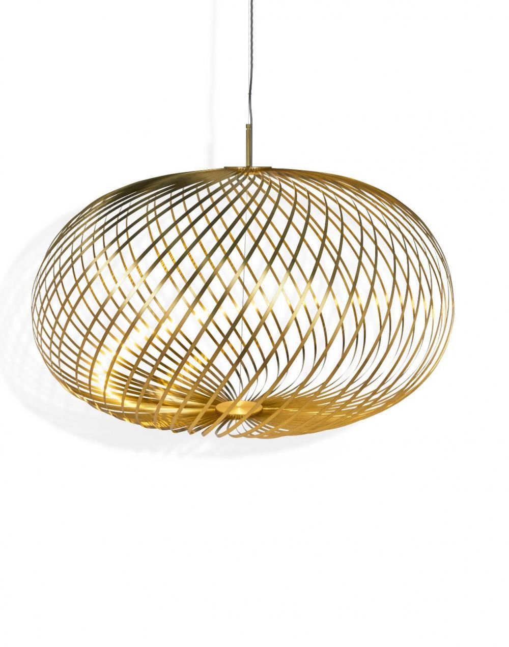 Spring Pendant Light Large Brass