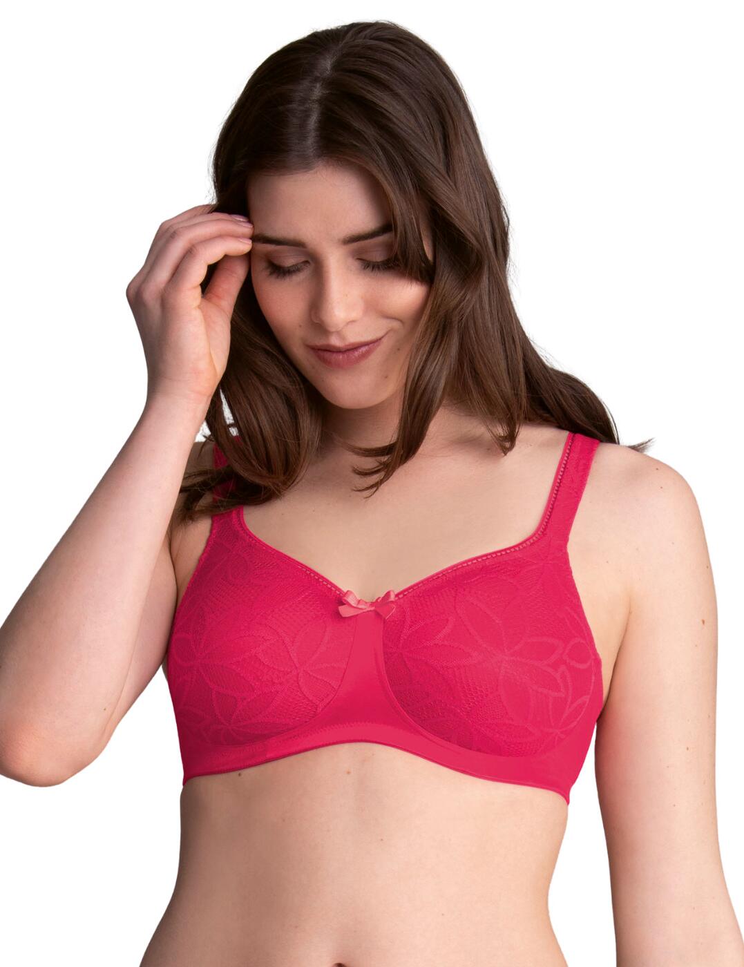 This gorgeous Selena bra by Anita Care is perfect for post-surgery wear. The special post-mastectomy design has bilateral pockets that are made from a soft stretch fabric. Floral lace adorns the cups and creates an elegant feminine look and the central bow adds a luxurious detail. The full cup coverage is perfect for everyday wear and moulded cups create a naturally rounded shape.  Bilateral pockets Full cup coverage Feminine floral lace Moulded cups Non-wired Hook and eye closure Adjustable shoulder straps Country of origin: Vietnam Composition: Main: 79% Nylon &pipe; 21%Elastane Composition: Cup: 52% Polyurethane &pipe; 48% Polyester Listed in UK sizes  57465-101479-1314127 5776X Mastectomy Bra