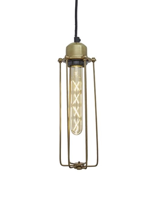 Cage Pendant Lights Wire Cage Antique Brass