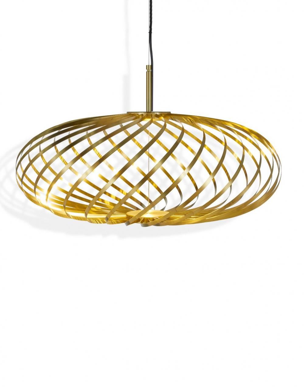 Spring Pendant Light Small Brass