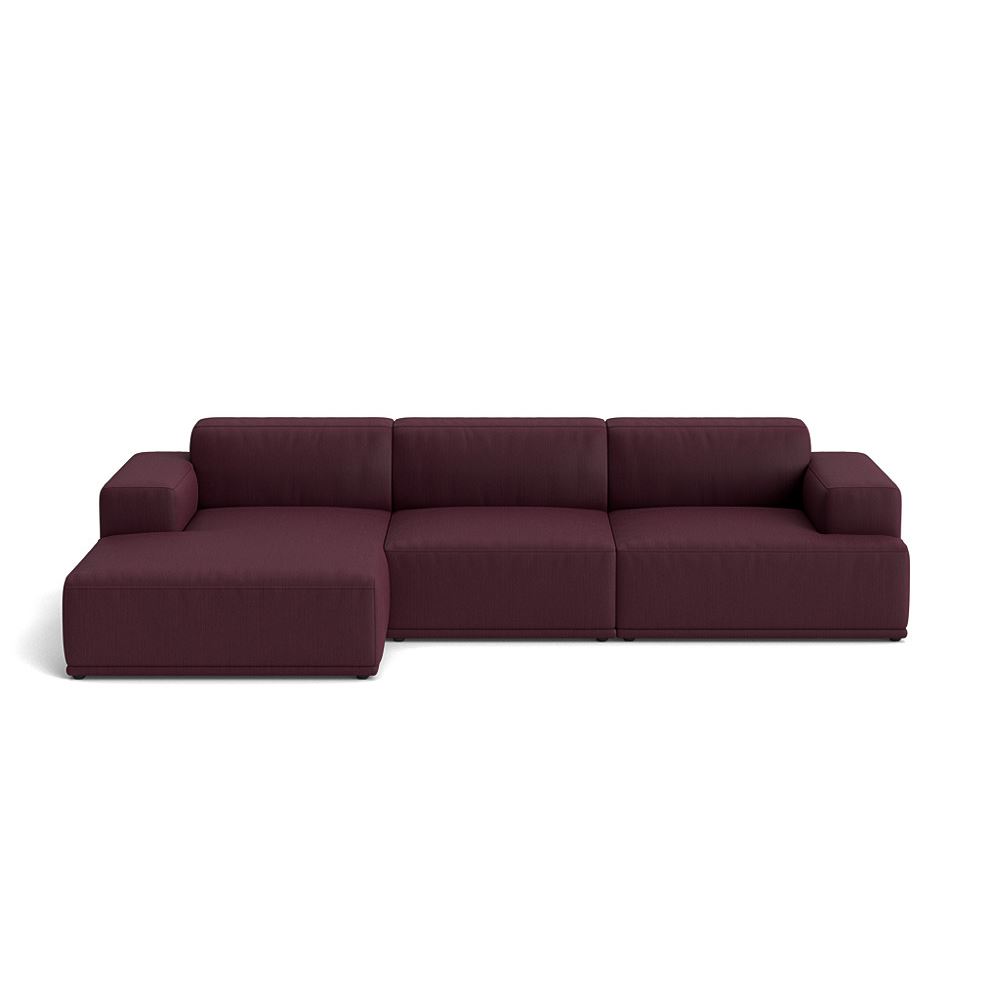 Connect Soft Modular Sofa 3seater Configuration 3 Plastic Black Balder 692