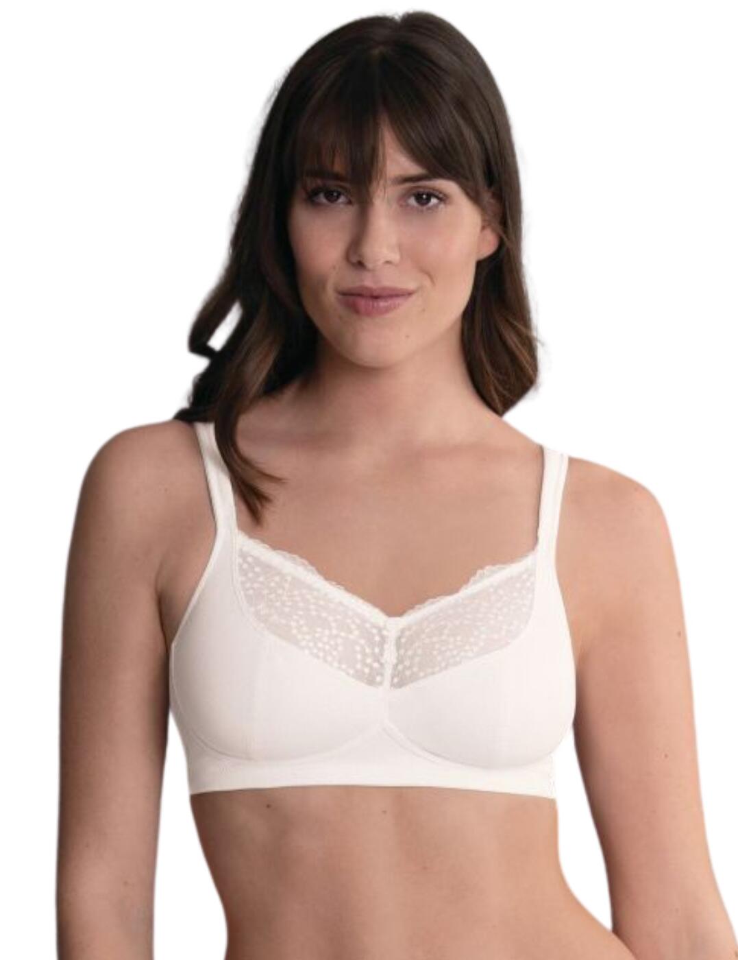 Don't compromise on style with the gorgeous Orely bilateral post-mastectomy bra by Anita Care. This stylish bra boast polka dot style embroidery and button details for a chic feminine look. The full cup coverage is perfect for everyday wear not moulded cups create a naturally rounded shape and comfortable fit. The soft foam-lined straps relieve pressure from the shoulders and the adjustable design ensures the perfect fit.