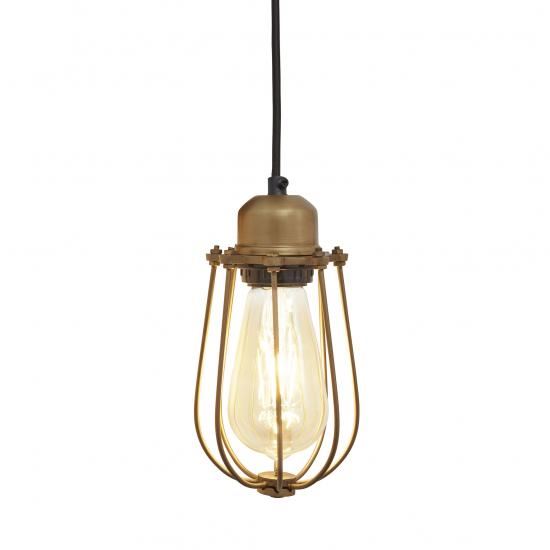 Cage Pendant Lights Orlando Brass