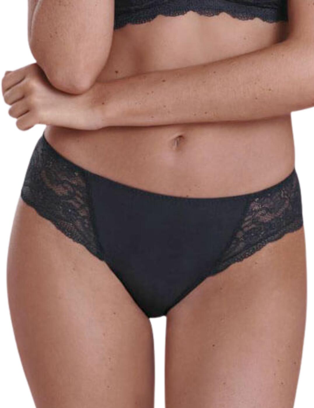 Feel feminine in comfort with Anita's Dalia high-waisted briefs. These briefs provide full rear coverage while the sheer lace sides add a sensual appeal. The lace features an elegant scalloped edge that is on-trend and chic. Made from a soft, stretchy microfibre material, these briefs are a dream to wear and a great addition to anyone's underwear drawer.  High-rise waist Full coverage Lace sides Scalloped edge on the lace Soft microfibre material Country of origin: Indonesia Composition: 66% Nylon &pipe; 25% Elastane &pipe; 9% Cotton Listed in UK sizes  57470-101486-1314484 1351 High-Waist Brief