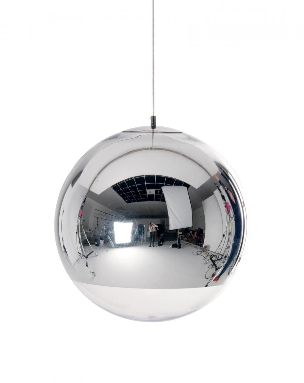 Mirror Ball Pendant Light Large Chrome