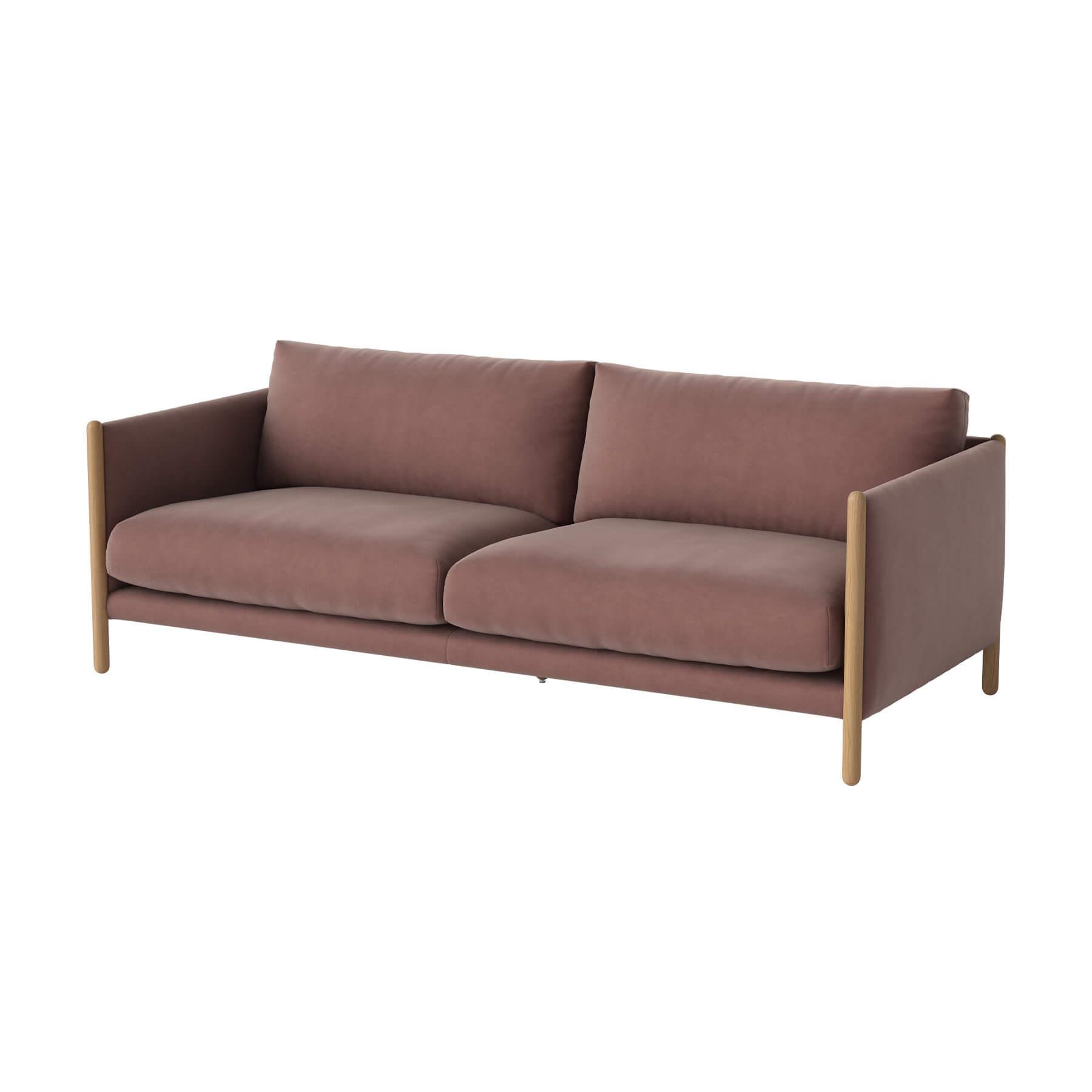 Bolia Hayden Sofa 25 Seater Sofa Oiled Oak Ritz Light Rosa Pink Designer Furniture From Holloways Of Ludlow