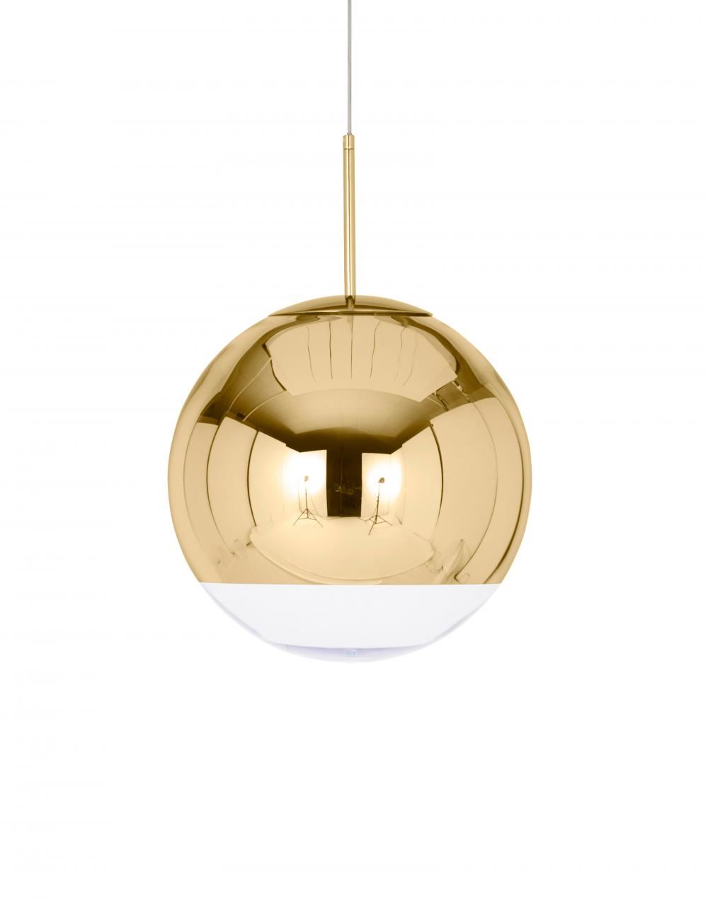 Mirror Ball Pendant Light Medium Gold