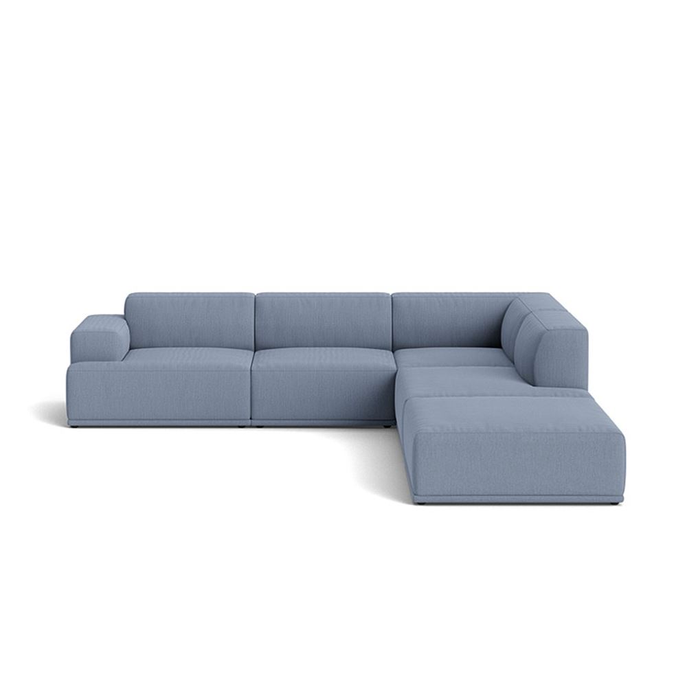 Connect Soft Modular Sofa Corner Configuration 2 Plastic Black Rewool 658