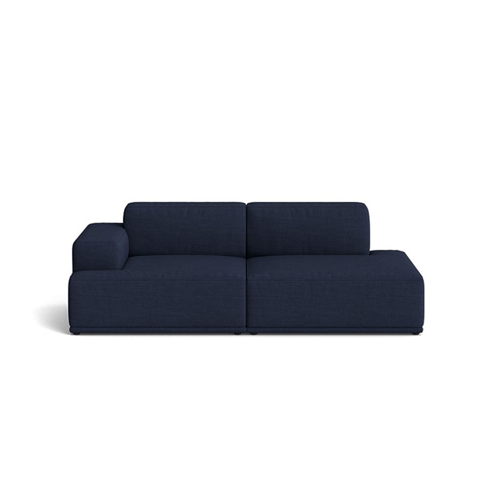 Connect Soft Modular Sofa 2seater Configuration 2 Plastic Black Canvas 794