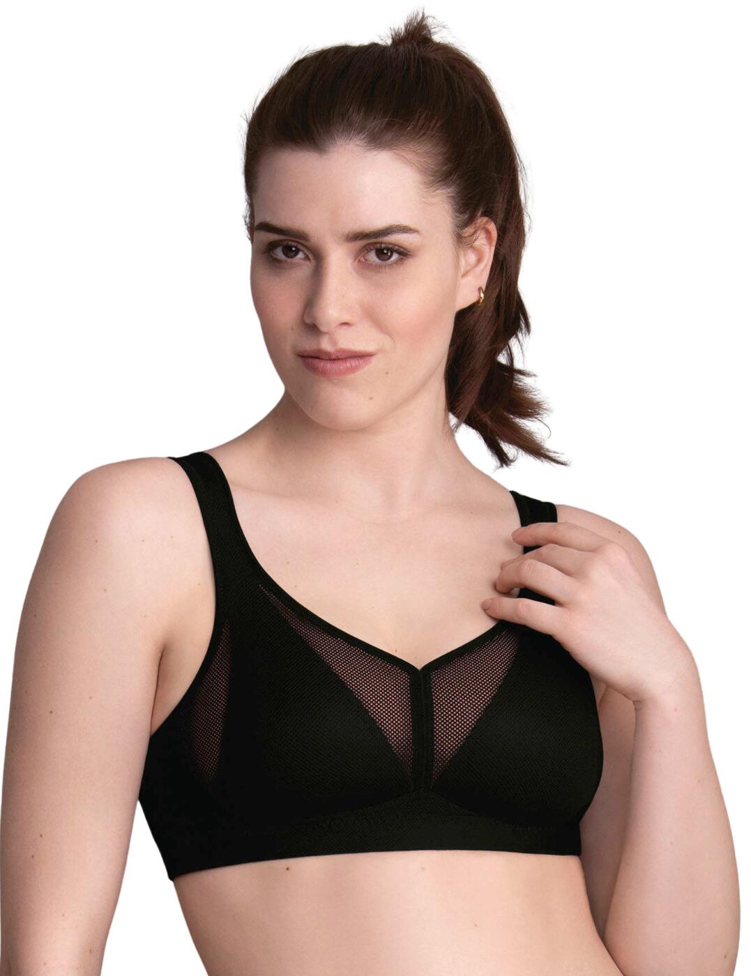 Feel comfortable and fresh all day long with this post-mastectomy non-wired bra with padded cups from Anita Care. From the Air Control range, this bra has delta-pad foam cups which provide a breathable fit and have soft stretchy pockets inside allowing for the prosthesis to be inserted. All edges are crafted from soft fabrics and lay flat against the skin for an incredible fit. It has plain opaque cups with an overlay of ultra-light mesh. The back band is made from airy mesh to keep you feeling dry and fresh as well as hosting a hook and eye closure. It has thicker front straps that are adjustable to ensure a secure and supportive fit.  Post mastectomy bra Padded cups Wireless Delta pad foam cups Soft stretchy pockets for prosthesis Plain opaque cups with light mesh overlay Breathable mesh backband Hook and eye closure and thicker front adjustable straps Country of origin: Czech Republic Composition: 64% Polyamide &pipe; 18% Polyester &pipe; 18% Elastane Listed in UK sizes  57478-101496-1314913 5744X  Post Mastectomy Bra