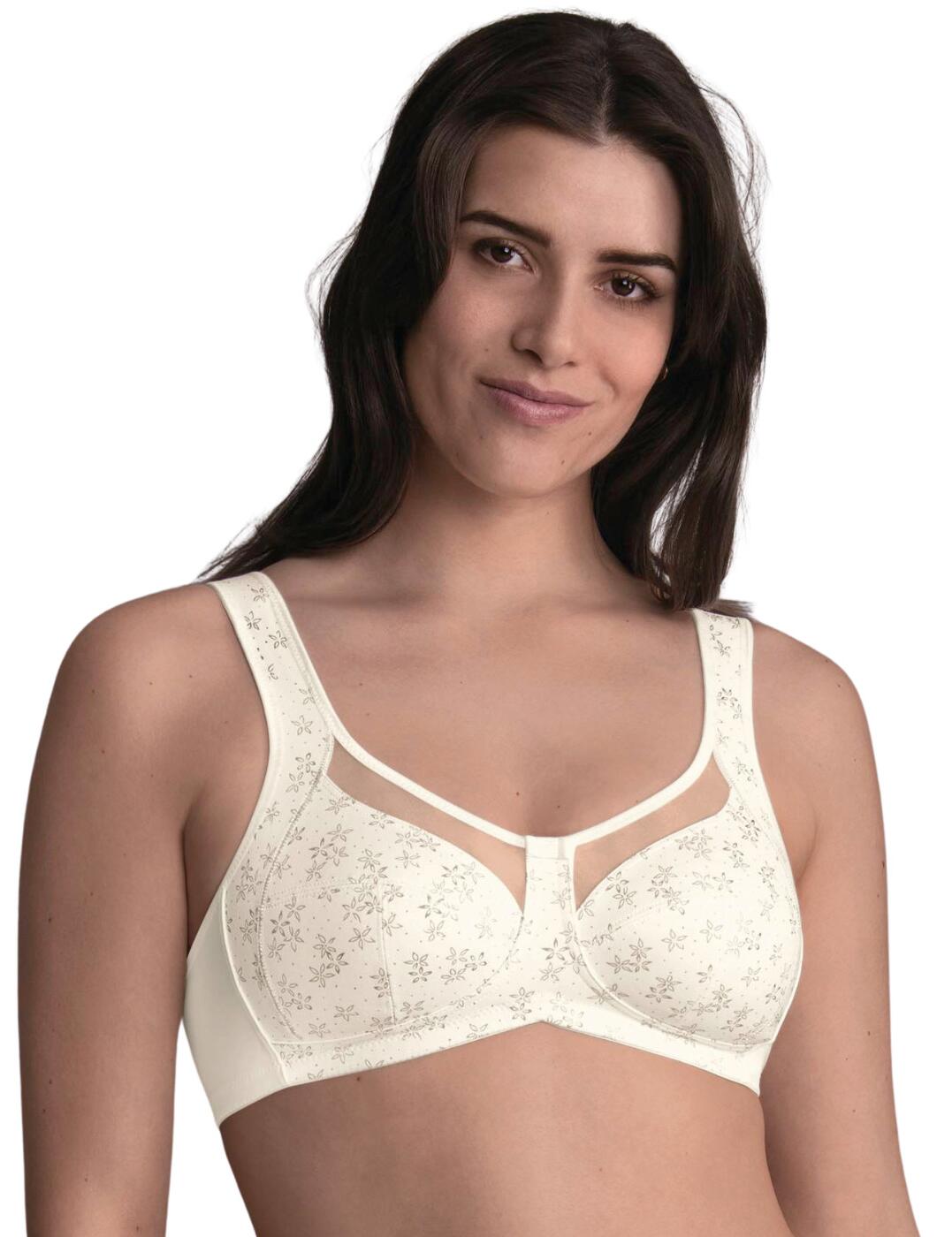 If you're looking for a new post-mastectomy bra don't settle for the boring basics, try this one from Anita Care. A part of the Clara Art range it not only brings a feminine look but also the must-have pockets for prosthesis made from luxuriously soft materials ensuring comfort on a full new level. This bra provides full coverage from the three-sections cups that have side shaping panels for extra support and is non-wired. It features a floral print across the front and straps whilst the sides and rear are crafted from a soft plain opaque fabric. A double-layered semi-transparent panel sits across the upper cups with a delicate bow in the centre. It ensures an individual fit with a hook and eye closure and padded front straps that are adjustable at the back.  Post mastectomy bra Full coverage with thee-section cups Non-wired Soft pockets for prosthesis Side shaping panels Front feminine floral print with a semi-transparent panel at the décolleté with a mini bow in the centre Hook and eye closure Padded adjustable straps Next level comfort Country of origin: Thailand Composition: 72% Polyamide &pipe; 16% Cotton &pipe; 12% Elastane Listed in UK sizes  57479-101497-1314977 4753X  Post Mastectomy Bra