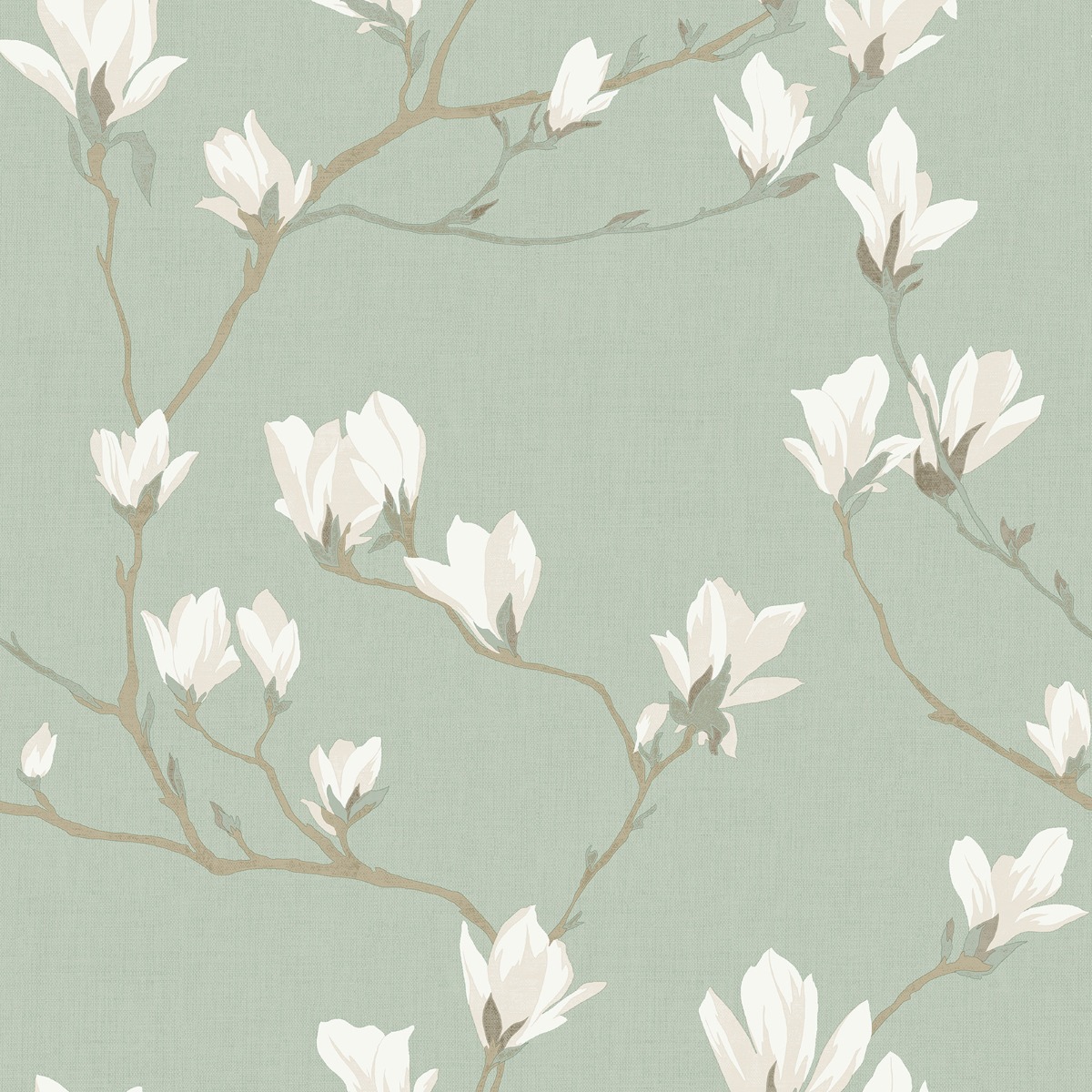 Laura Ashley Magnolia Grove Wallpaper Pale Eau de Nil 143336
