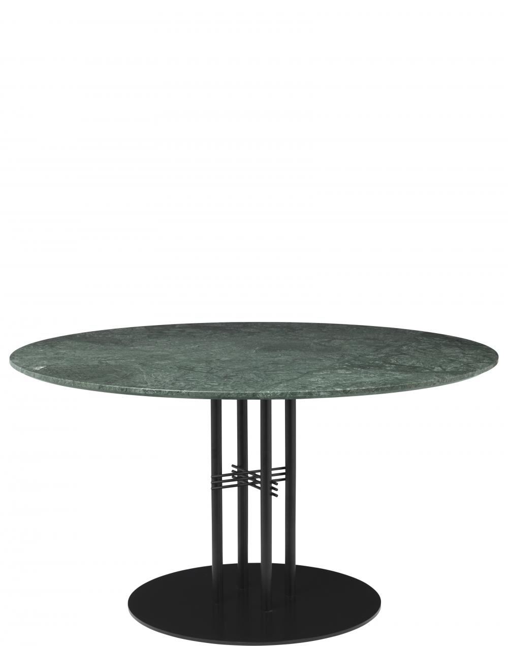 Ts Column Dining Table Black Base Marble 130green