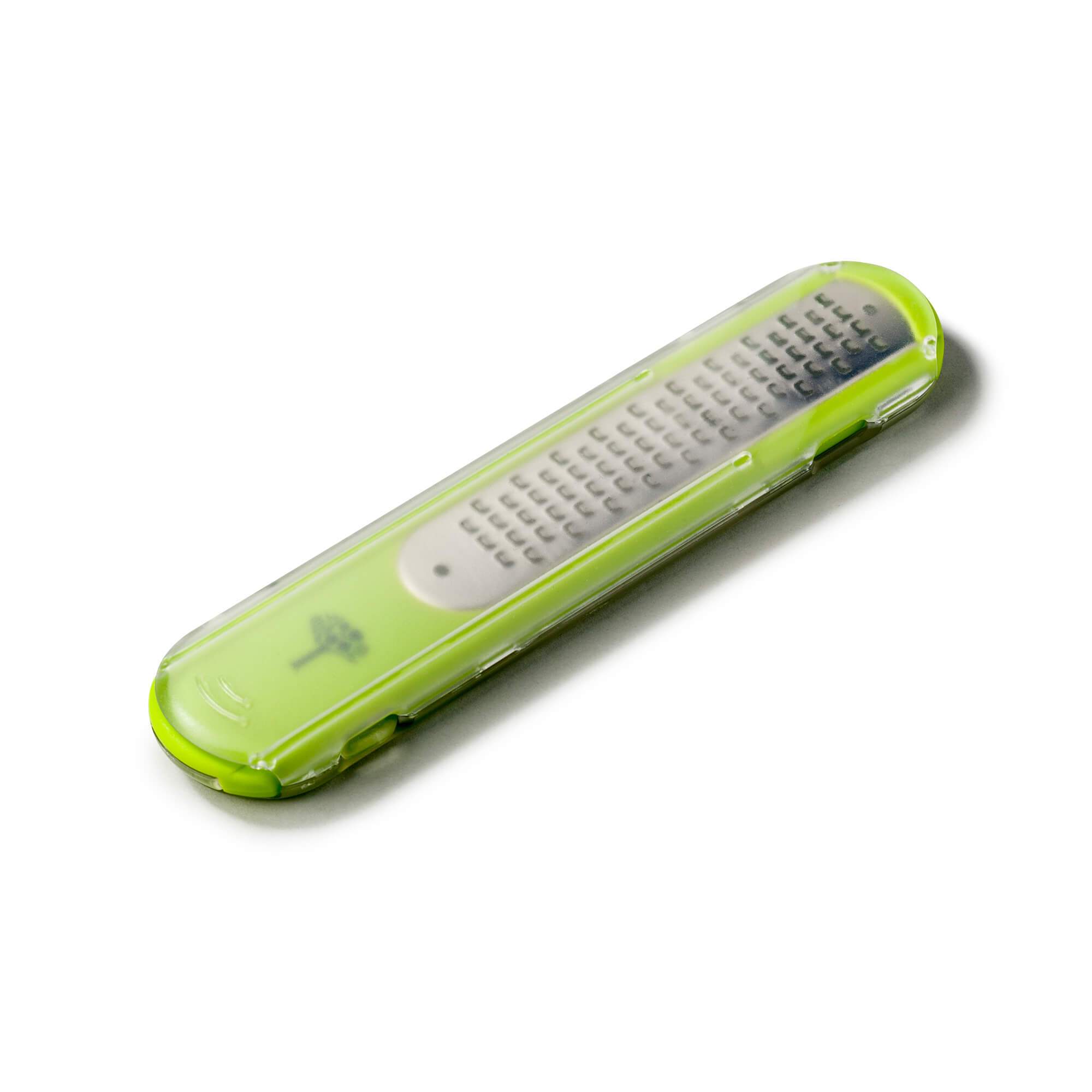 Zeal Fine Cheese Grater with Slide Out Handle in Lime