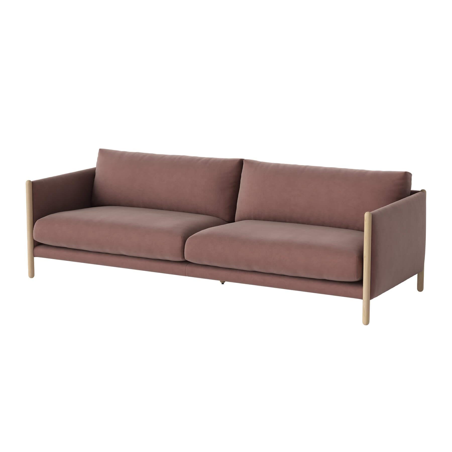 Bolia Hayden Sofa 3 Seater Sofa White Oiled Oak Ritz Light Rosa Pink Designer Furniture From Holloways Of Ludlow