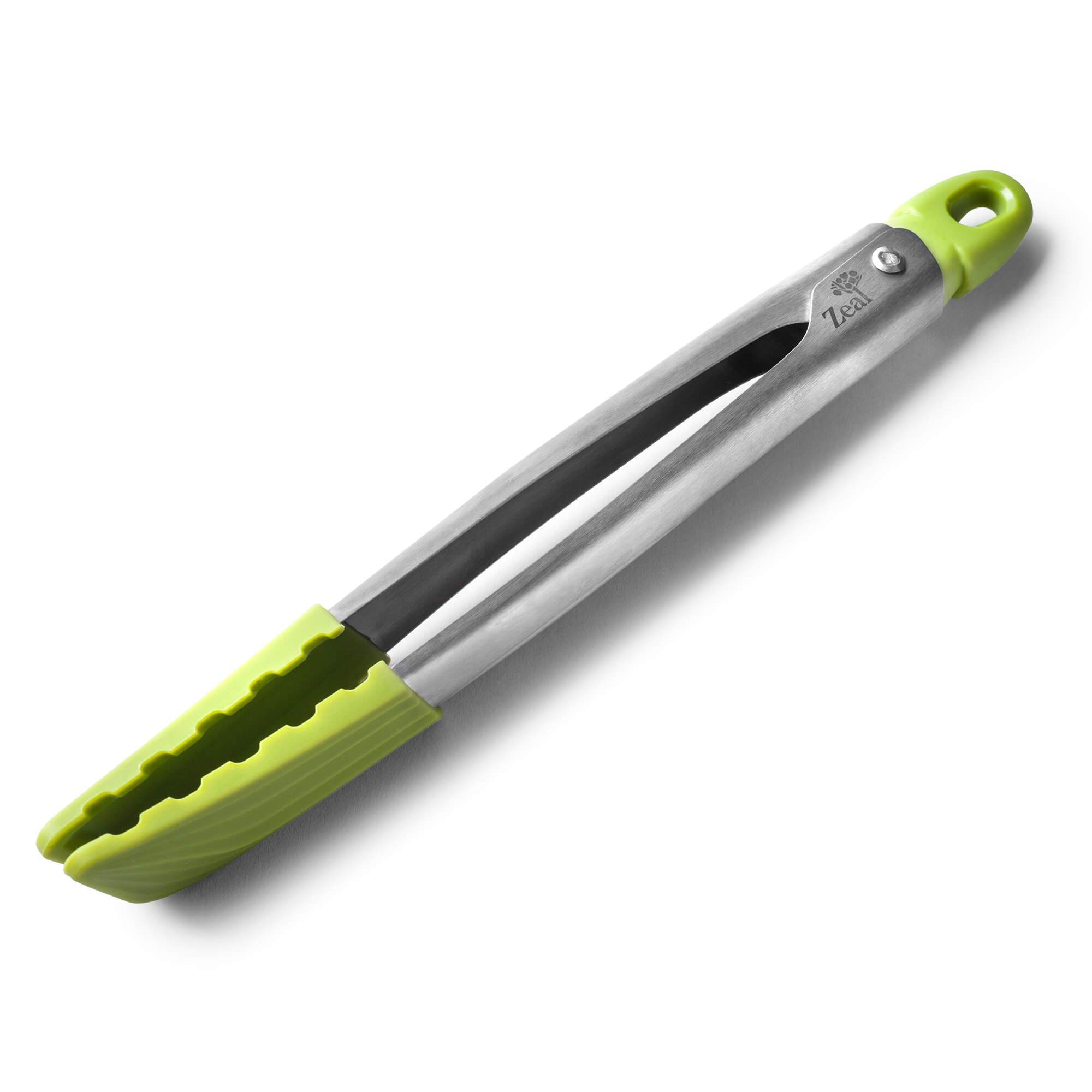 Zeal Perfect Grip Silicone Tongs 25cm in Lime