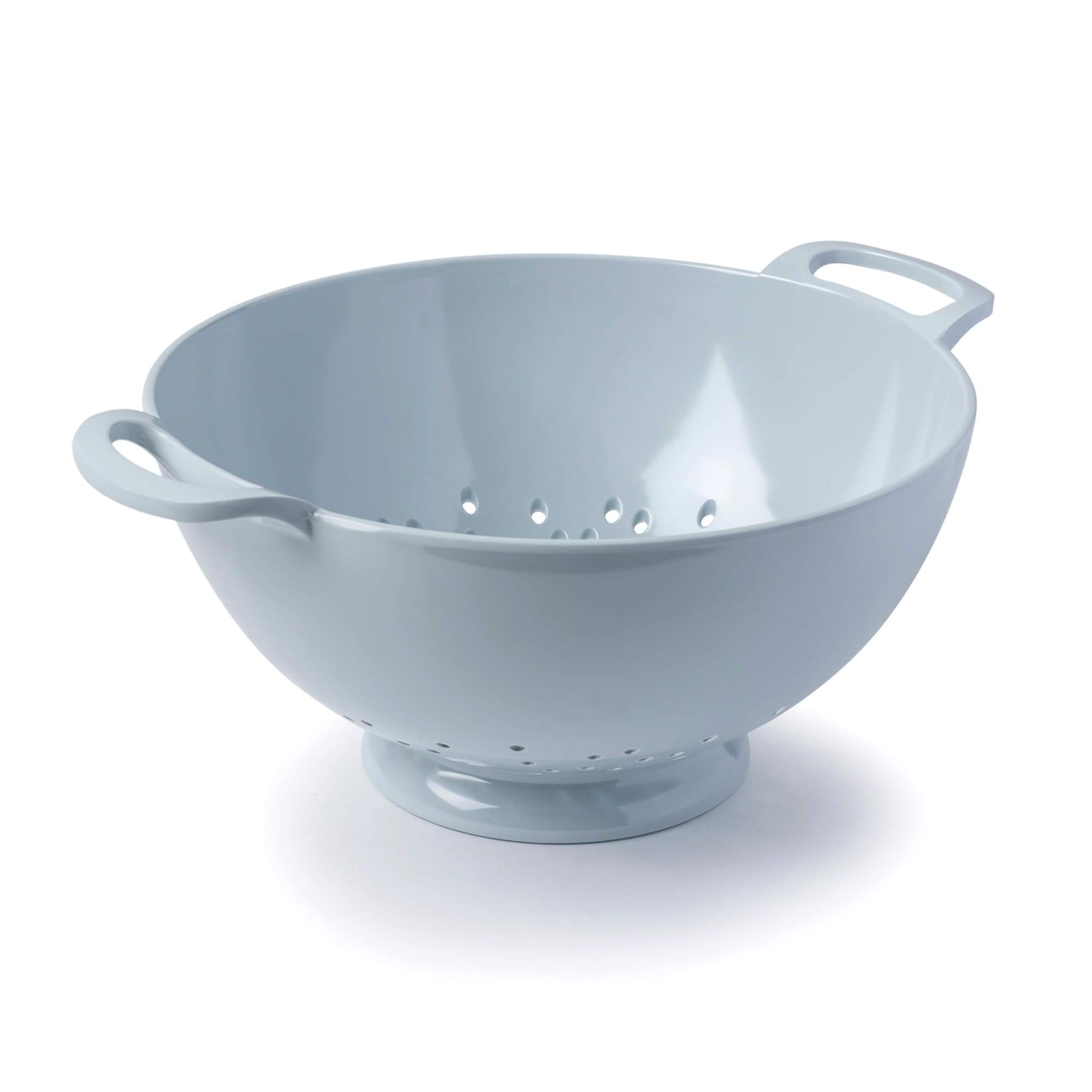 Zeal Melamine Colander Strainer, Large, 24cm, Duck Egg Blue