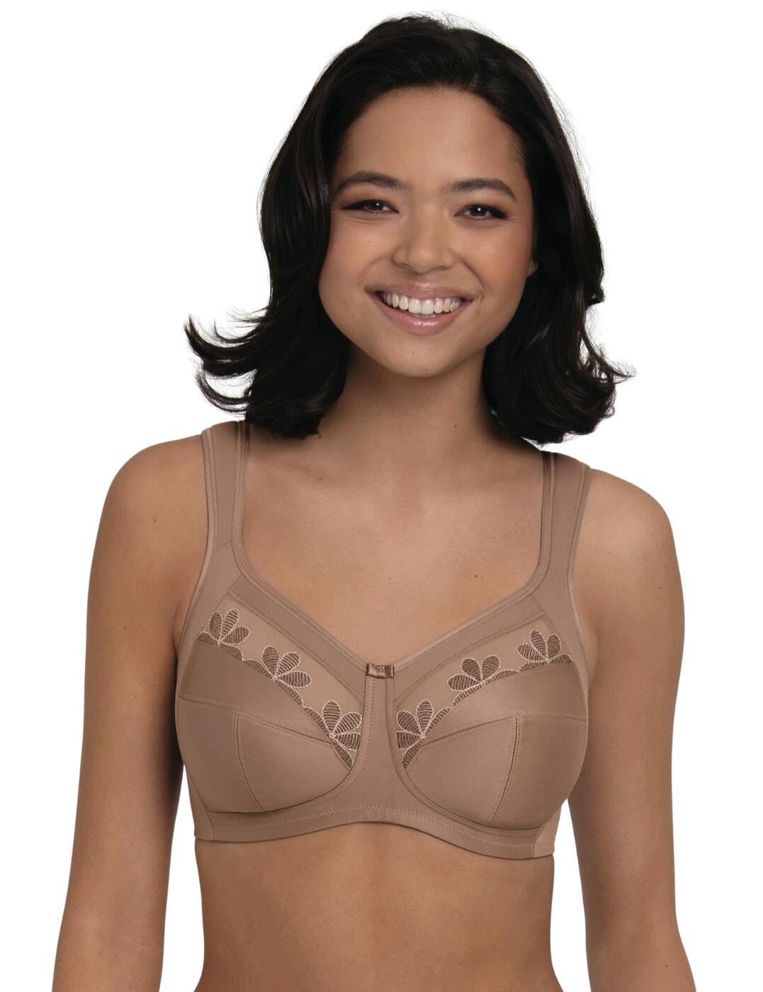 Anita created the Sophia collection with the thought of providing you with a comfortable option for your post-operational needs, while still maintaining a feminine look. This specialised post-mastectomy bilateral bra features a stretch-panelled design along the neckline and under the arms. The bilateral structure offers pockets on the sides of the cups for adding a prosthesis. With the feminine floral embroidery on top of the cups and a cute bow in the middle, this simplistic design looks gorgeous, while still maintaining a secure fit.  Specialised post-mastectomy design Feminine floral embroidery on top of the cups Bilateral with pockets on both sides design Adjustable padded shoulder straps Hook and eye back closure Non-wired Non-padded Prosthesis not included Country of origin: Myanmar Composition: 70% Nylon &pipe; 16% Elastane &pipe; 14% cotton Listed in UK sizes  57492-101519-1315863 4709X Mastectomy Bra