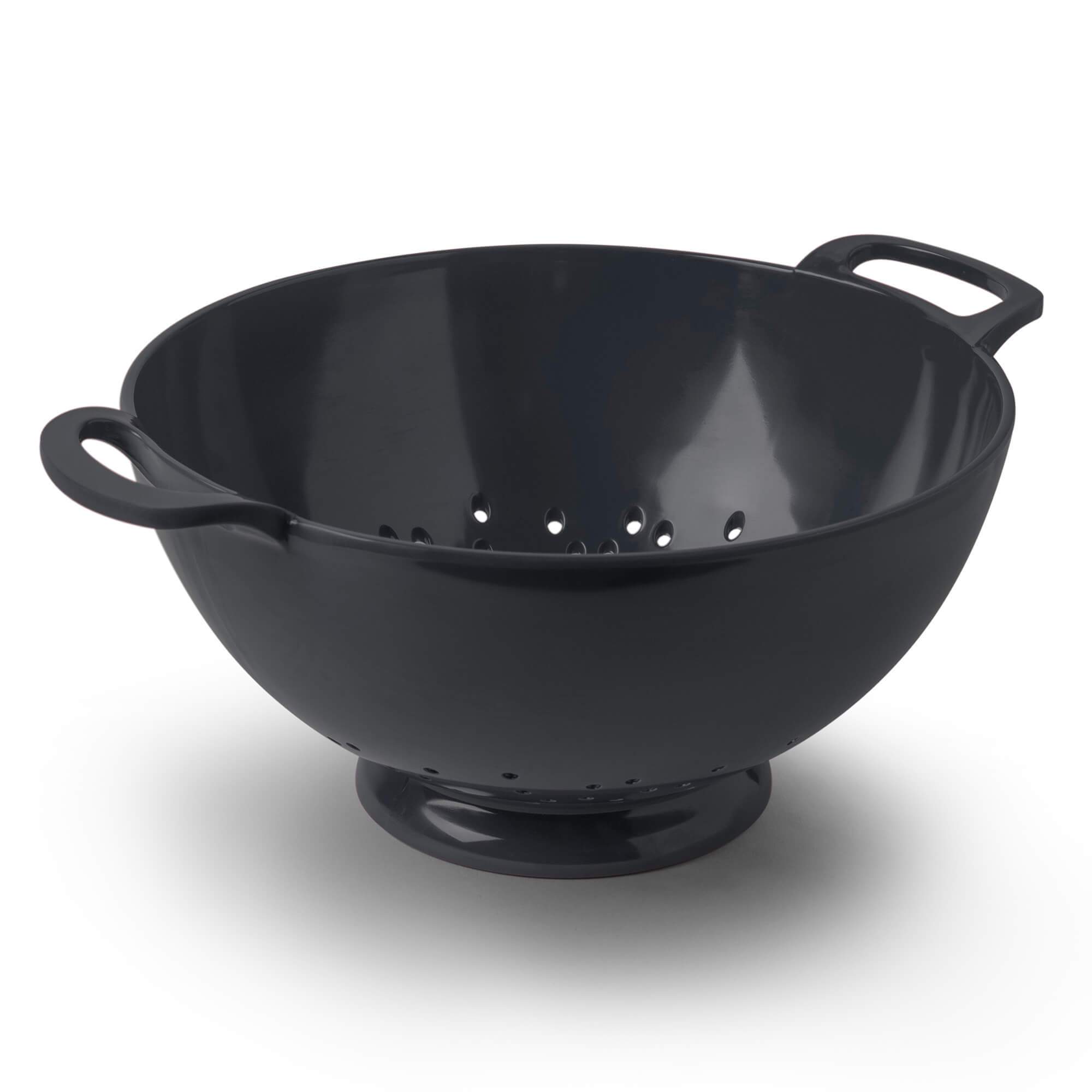 Zeal Melamine Colander Strainer, Large, 24cm, Dark Grey