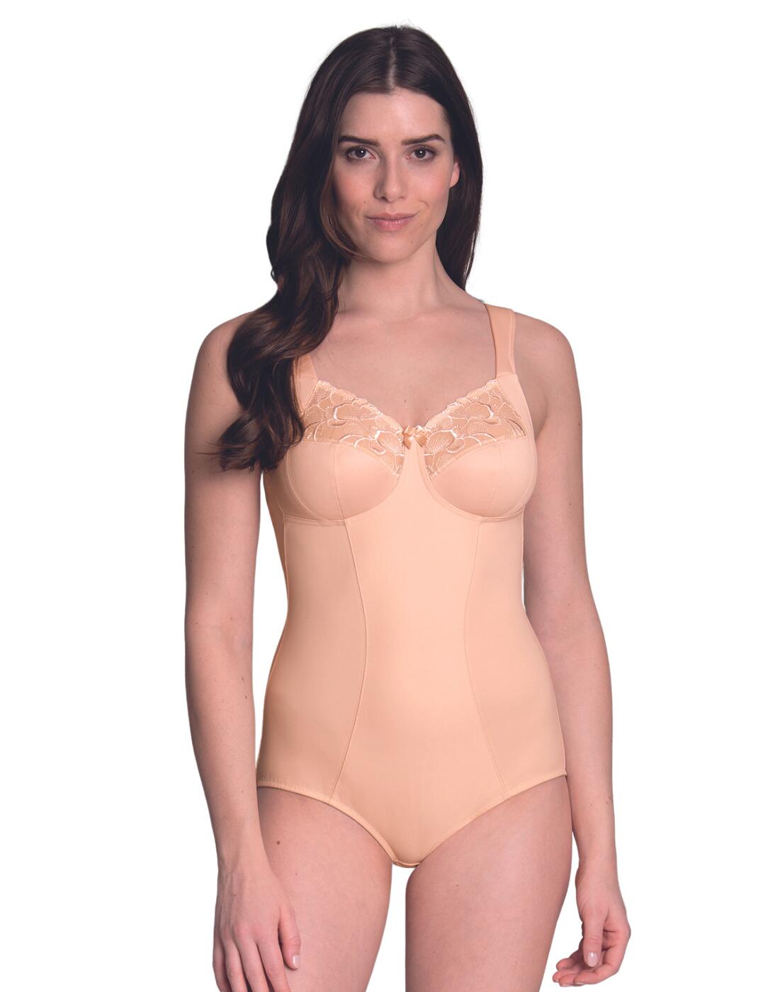 When you need that extra protection under your clothes, try the Lucia corselet from Anita. This body features lined mesh on the front, which smooths out your figure beautifully. The full-cup design in four parts gives you a secure fit, while the lack of padding and underwire makes for a comfortable experience. The tops of the cups feature feminine floral embroidery, giving you a stylish look. The whole design is finished off with padded adjustable shoulder straps and full rear coverage for the ultimate comfort during the day.  Four-part cups with side slings Embroidered panels on top of the cups Power mesh lining on the front Adjustable padded shoulder straps Non-wired Non-padded Full rear coverage Gusset with hook-and-eye closure Country of origin: Portugal Composition: 64% Nylon &pipe; 26% Elastane &pipe; 10% Polyester Listed in UK sizes  57493-101520-1315671 3523 Body