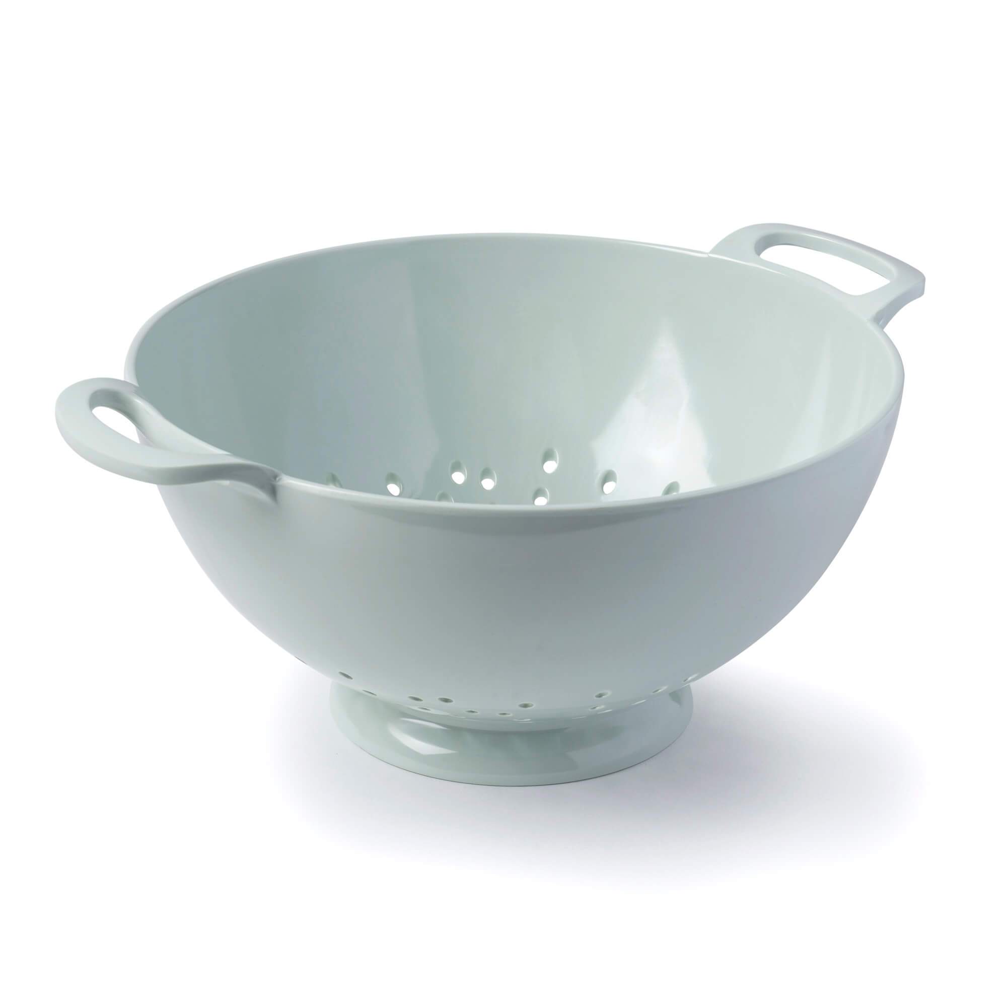 Zeal Melamine Colander Strainer, Large, 24cm, Sage Green