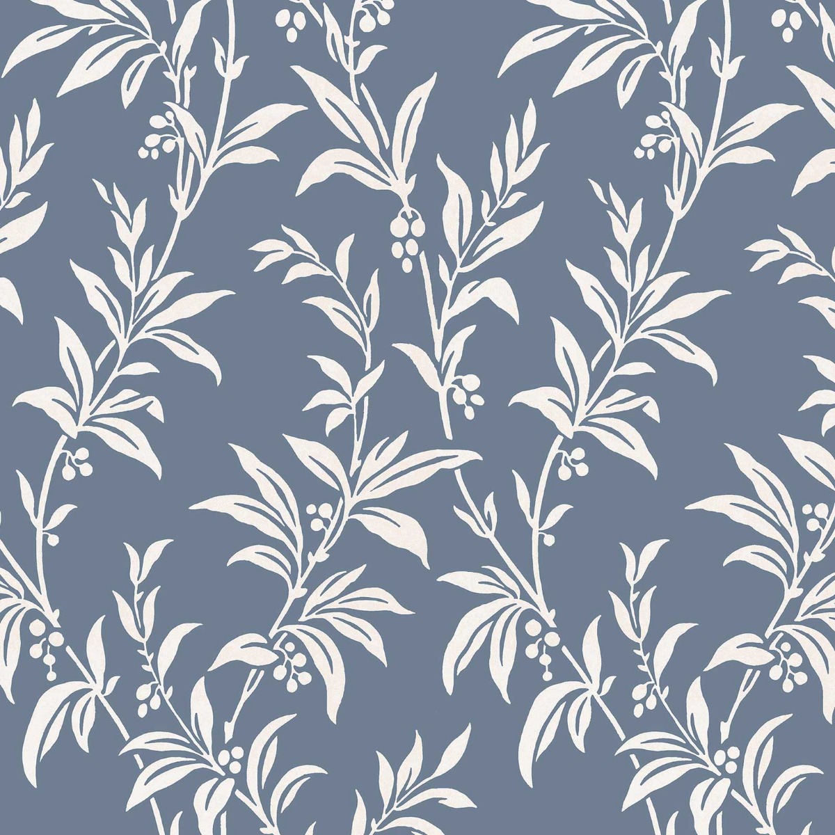 Laura Ashley Paxford Leaves Wallpaper Dark Seaspray 143326